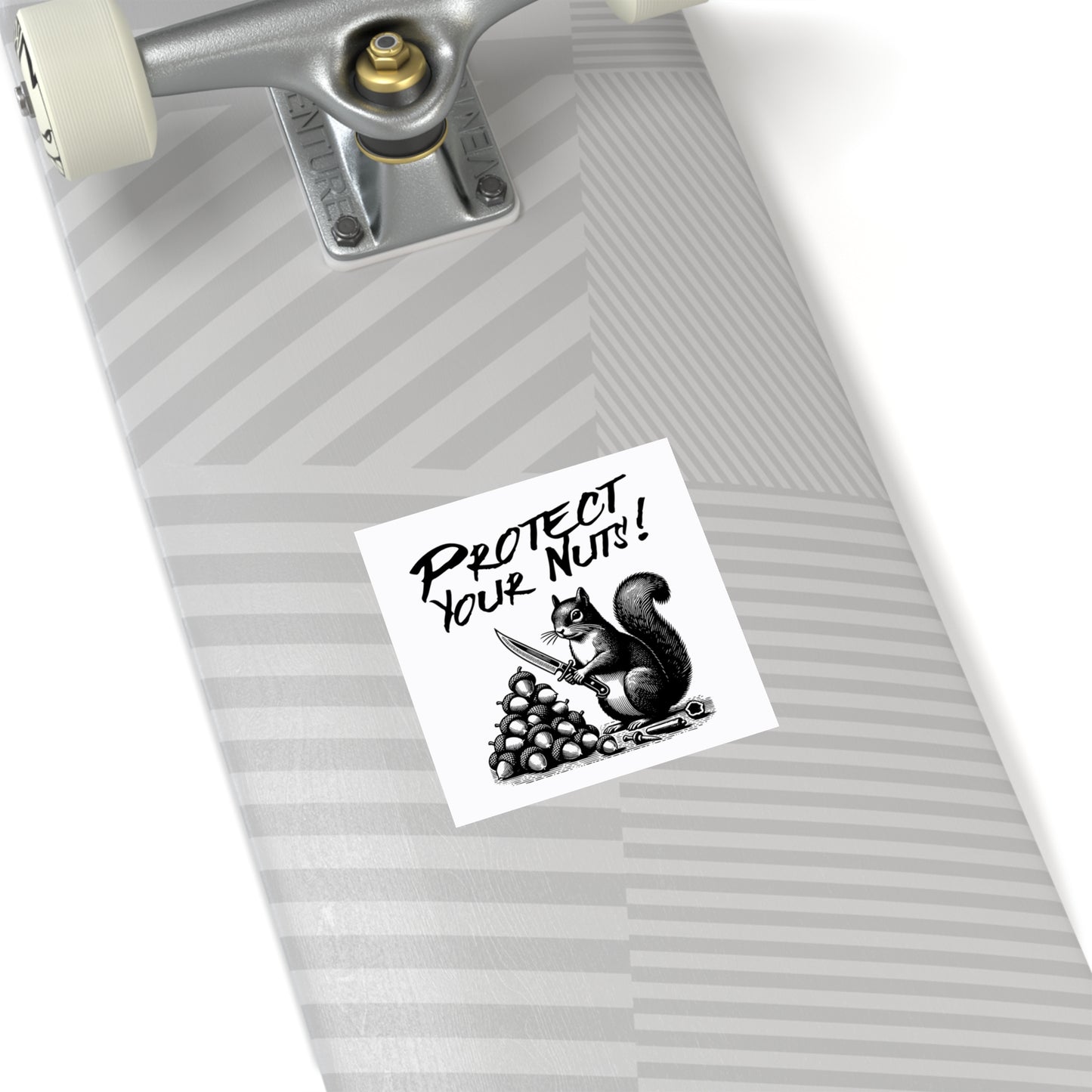 Squirrel Rules Indoor\Outdoor Sticker