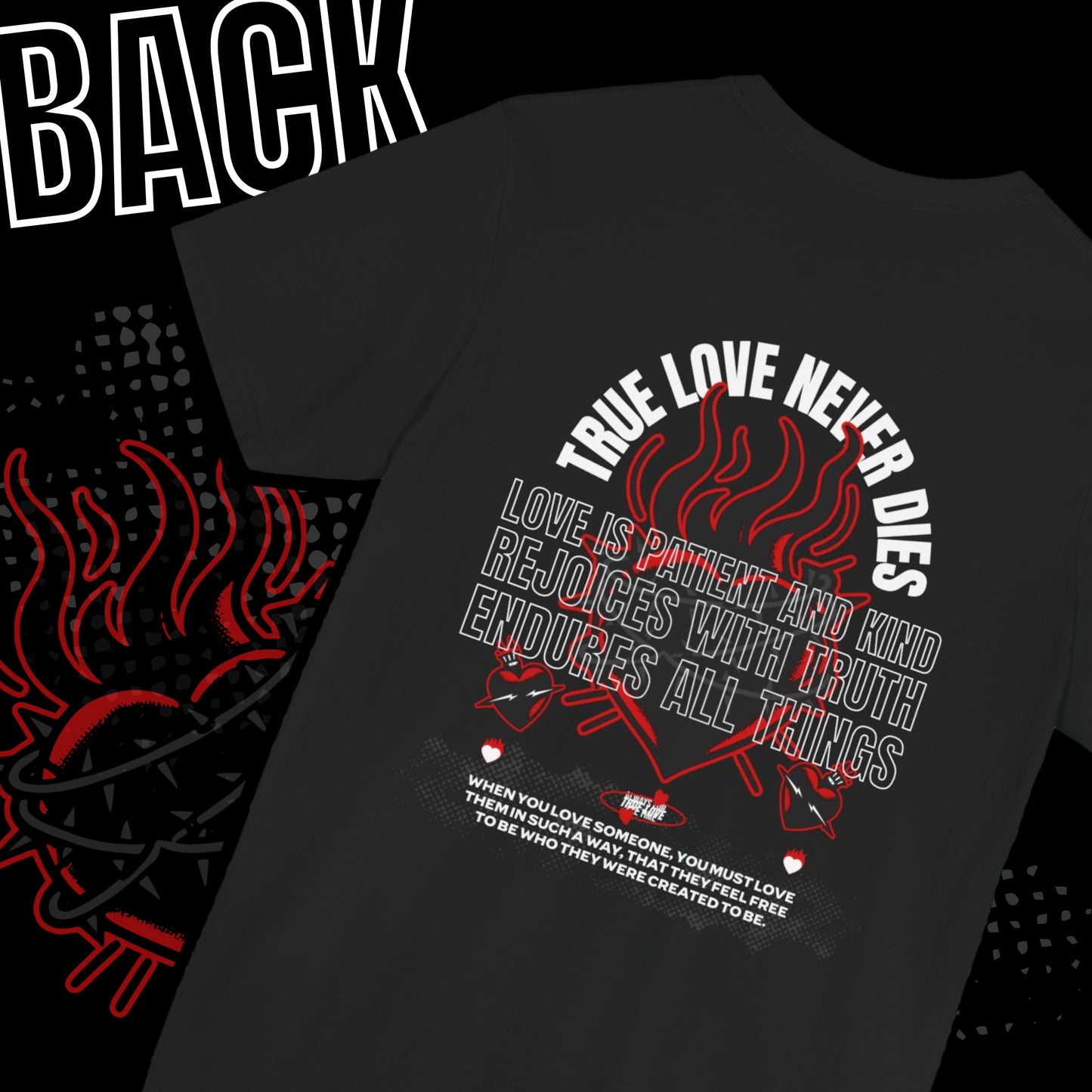 π True Love Never Dies, Unisex Jersey Short Sleeve Tee