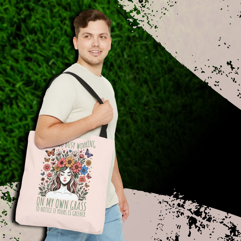 My Grass Is Greener Tote Bag