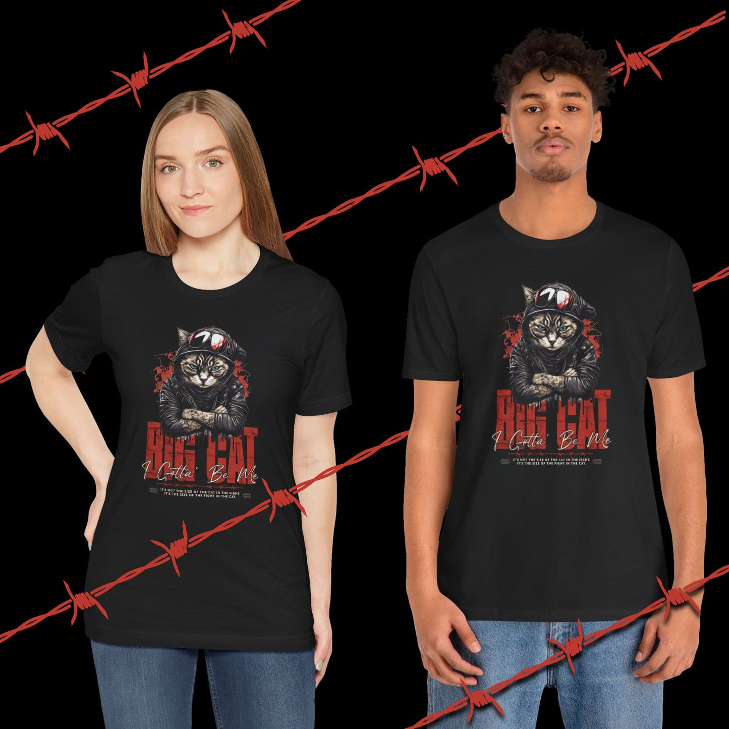 Big Cat, Unisex Jersey Short Sleeve Tee
