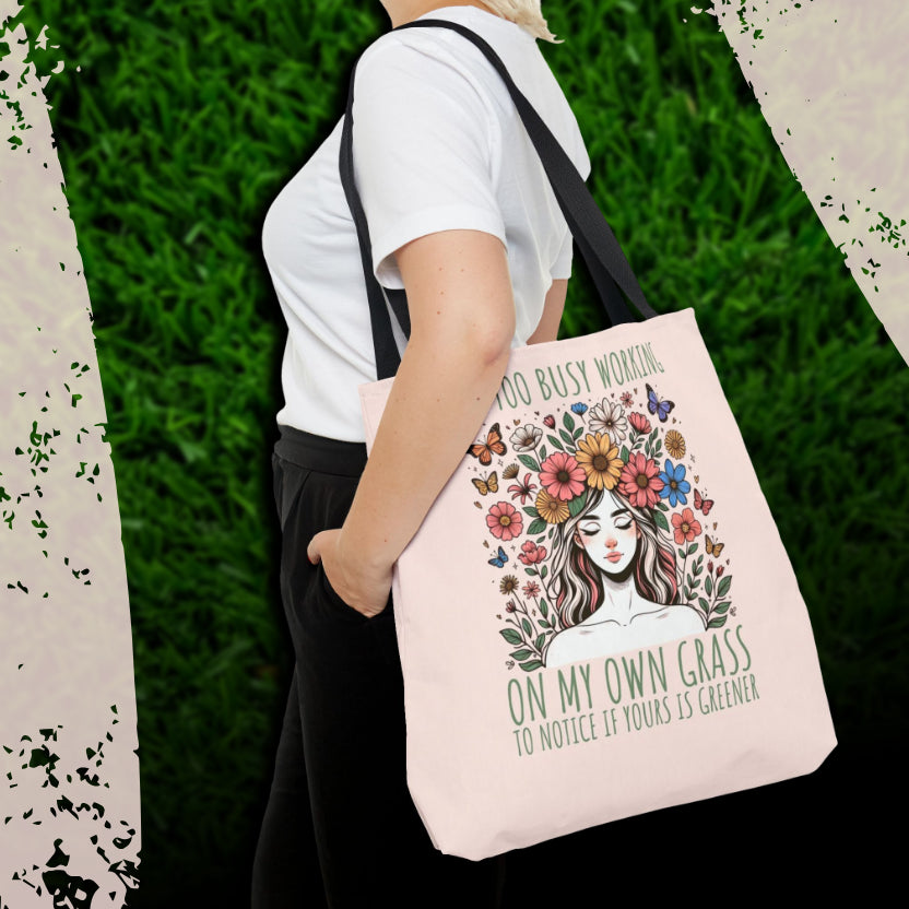 My Grass Is Greener Tote Bag