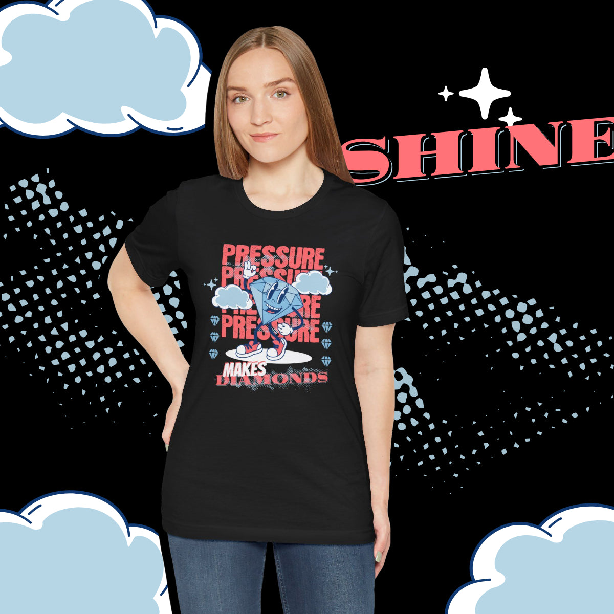 Pressure Makes Diamonds, Unisex Jersey Short Sleeve Tee