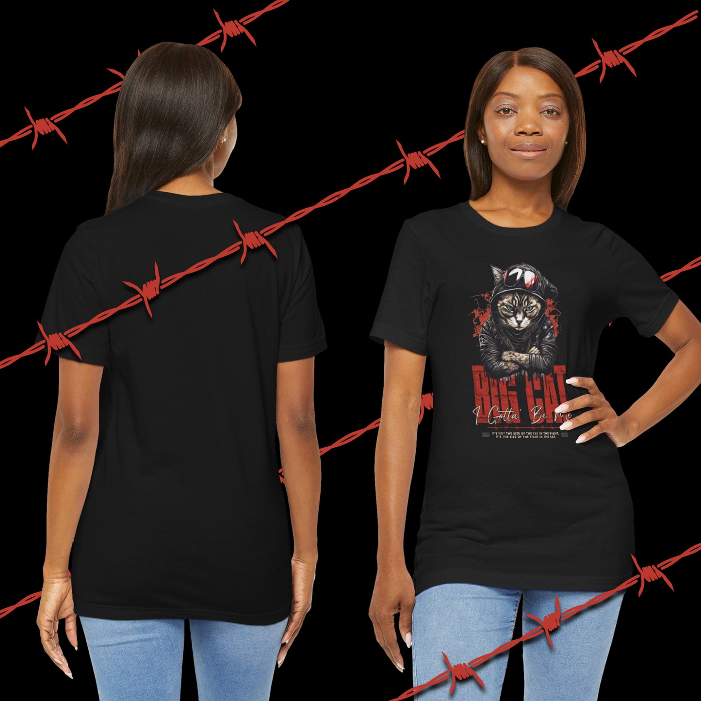Big Cat, Unisex Jersey Short Sleeve Tee