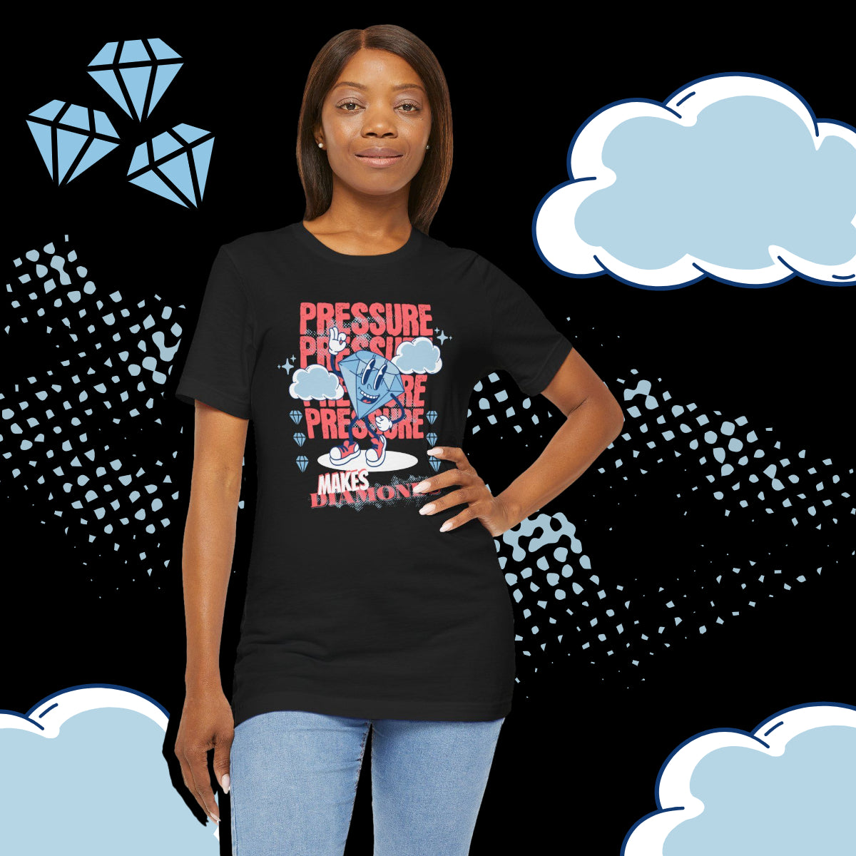 Pressure Makes Diamonds, Unisex Jersey Short Sleeve Tee