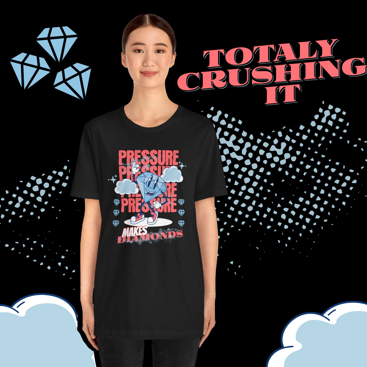 Pressure Makes Diamonds, Unisex Jersey Short Sleeve Tee