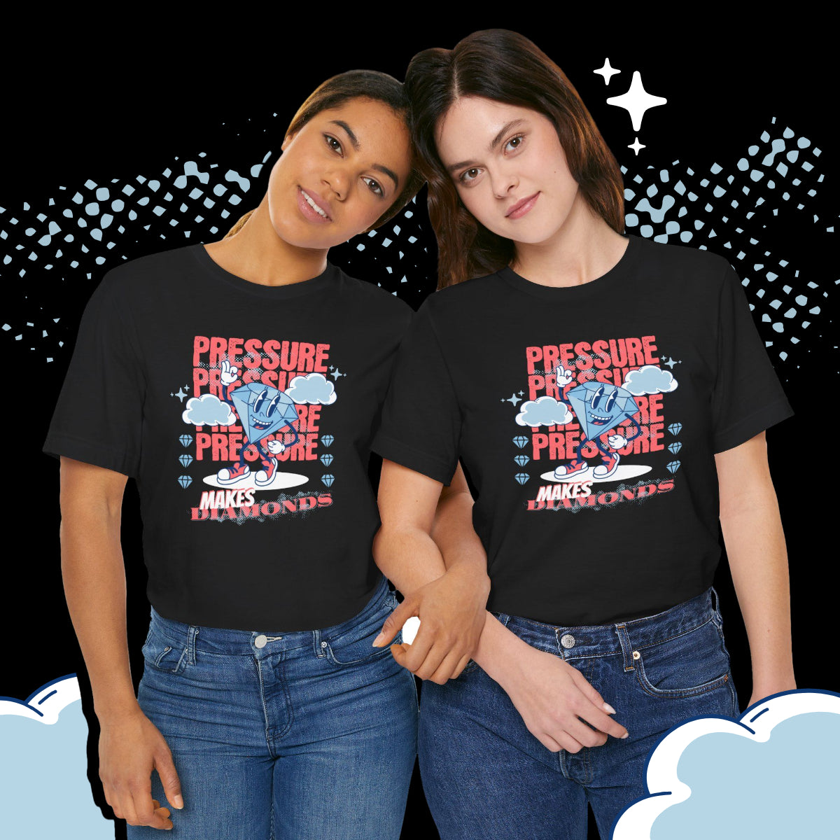 Pressure Makes Diamonds, Unisex Jersey Short Sleeve Tee