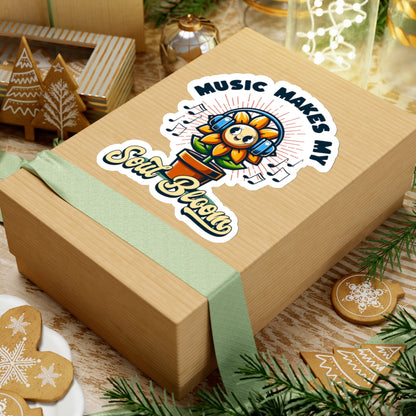 Music Makes My Soul Bloom, Kiss-Cut Stickers
