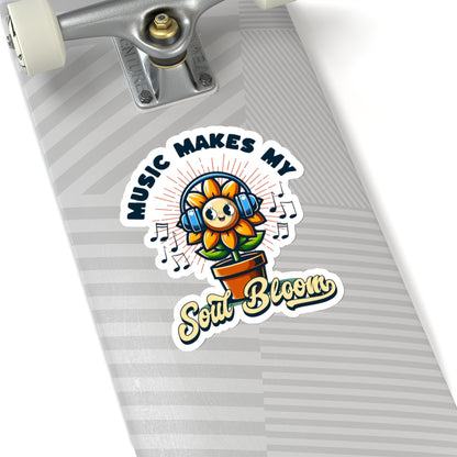 Music Makes My Soul Bloom, Kiss-Cut Stickers