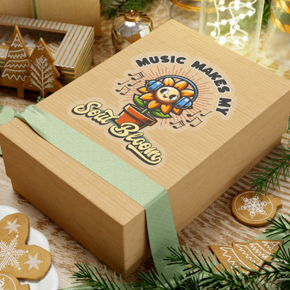 Music Makes My Soul Bloom, Kiss-Cut Stickers