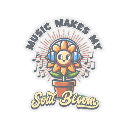 Music Makes My Soul Bloom, Kiss-Cut Stickers