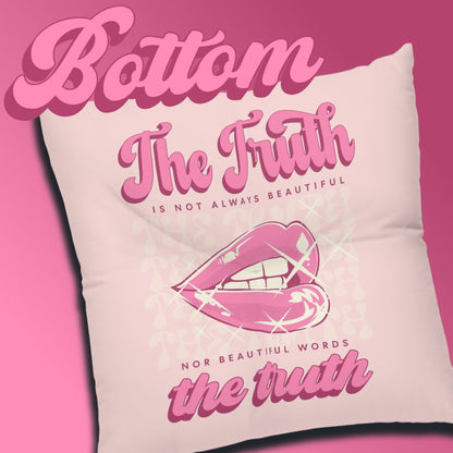 The Beautiful Truth, Square Tufted Floor Pillow