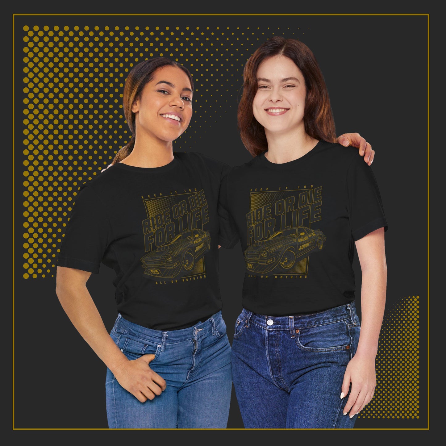 Ride or Die(Gold Edition), Unisex Jersey Short Sleeve Tee