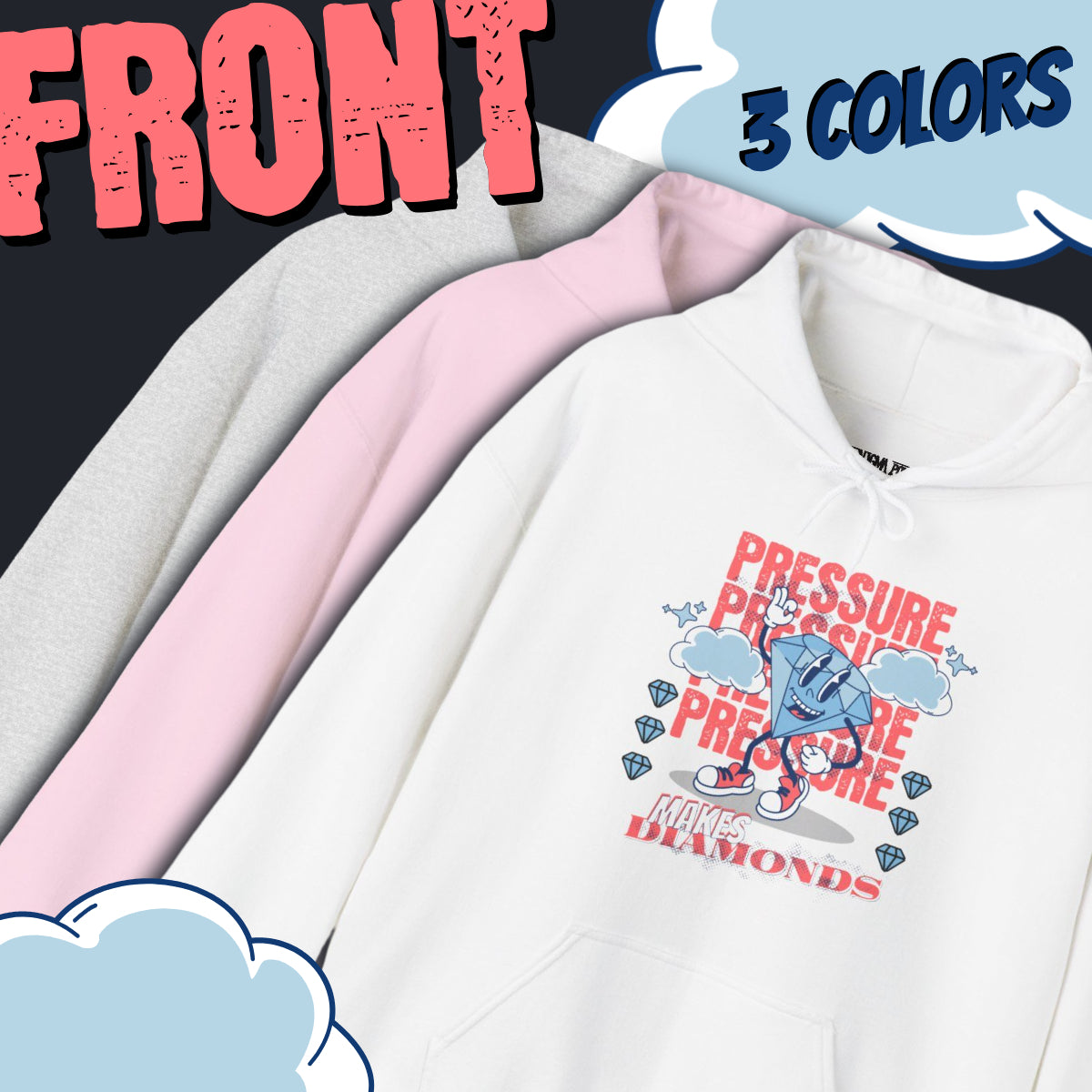 Pressure Makes Diamonds, Unisex Heavy Blend™ Hooded Sweatshirt