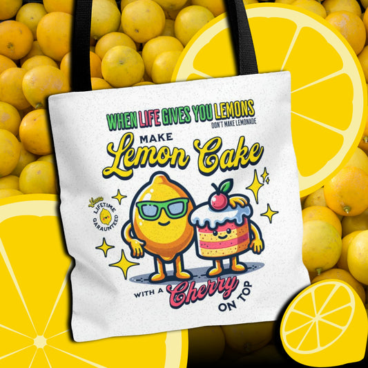 Make Lemon Cake Tote Bag