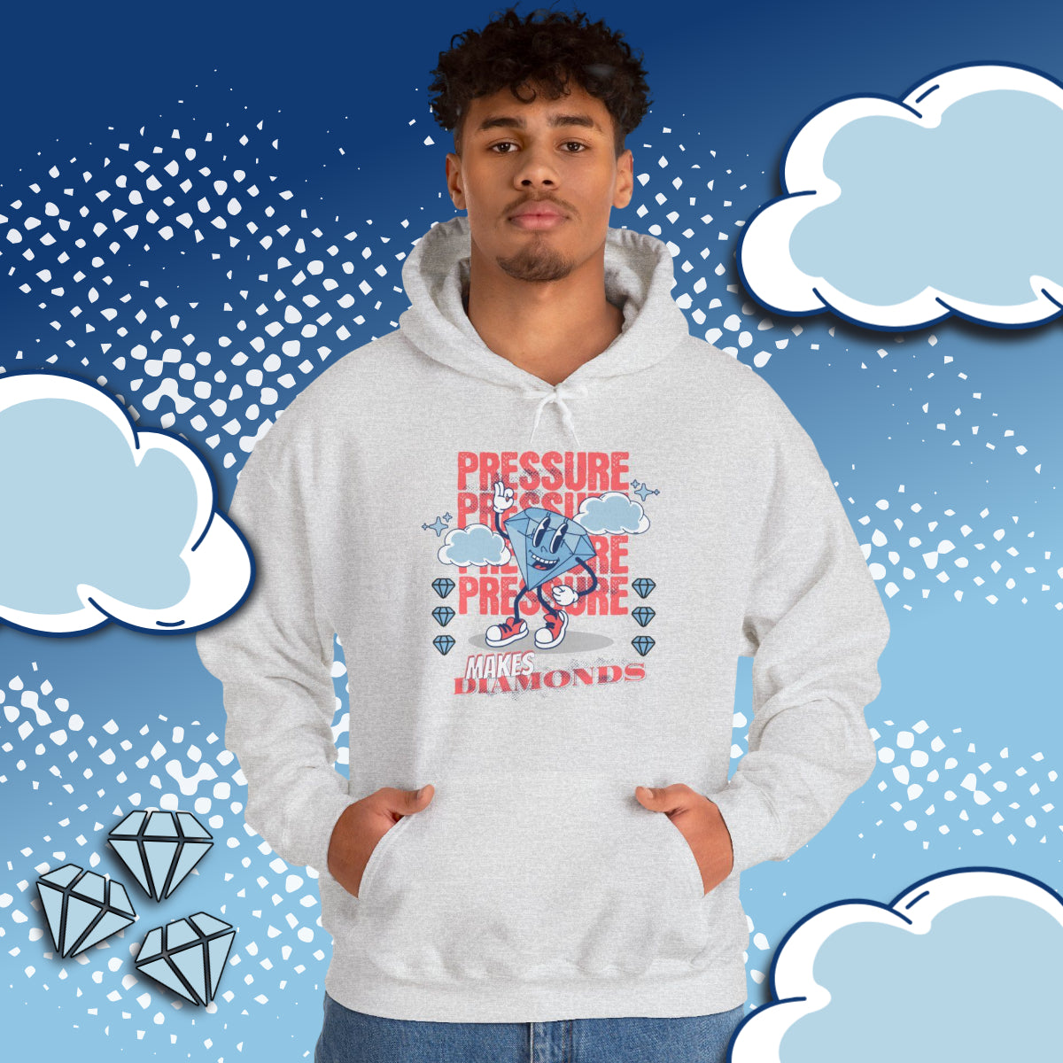Pressure Makes Diamonds, Unisex Heavy Blend™ Hooded Sweatshirt