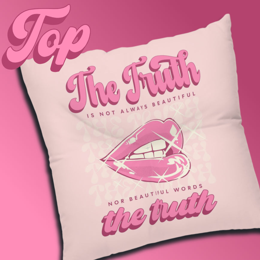 The Beautiful Truth, Square Tufted Floor Pillow