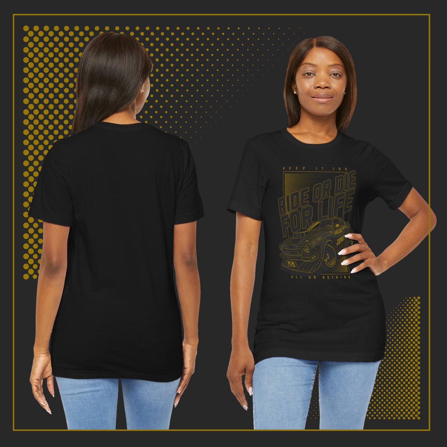 Ride or Die(Gold Edition), Unisex Jersey Short Sleeve Tee
